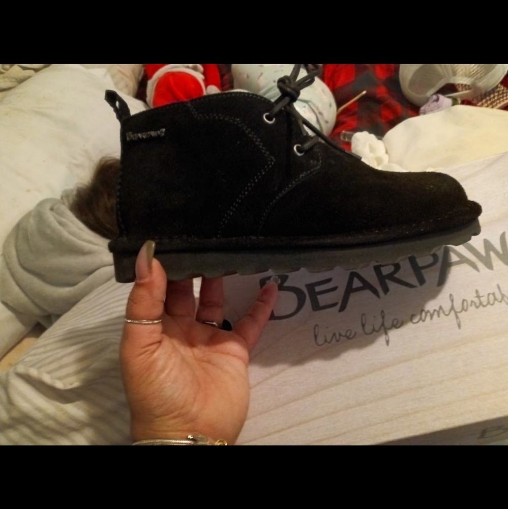Bear paw ankle boots